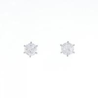 【リメイク】プラチナダイヤモンドピアス 0.567CT 0.584CT E?F I1 GOOD