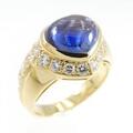 【ヴィンテージ】ブルガリ ハート サファイヤリング 3.02CT