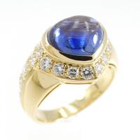 【ヴィンテージ】ブルガリ ハート サファイヤリング 3.02CT