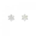 【新品】K18WG ダイヤモンド ピアス 0.50CT
