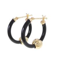 【新品】K18YG オニキス ピアス