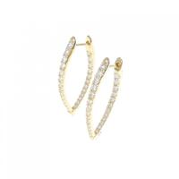 【新品】K18YG ダイヤモンド ピアス 0.70CT