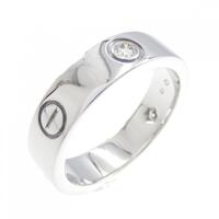 カルティエ ラブ ハーフダイヤ リング