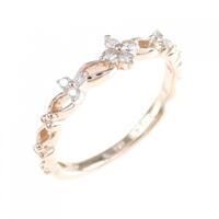 組曲 フラワー ダイヤモンドリング 0.07CT