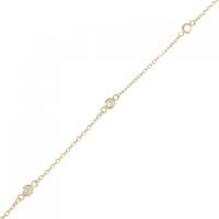 K18YG ダイヤモンド ブレスレット 0.15CT
