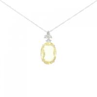 K18WG ベリル ネックレス 2.84CT