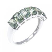 K18WG サファイヤ リング 2.10CT