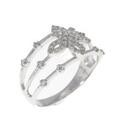 K18WG ダイヤモンド リング 0.25CT