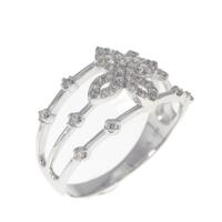 K18WG ダイヤモンド リング 0.25CT