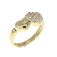K18YG ハート ダイヤモンド リング 0.20CT