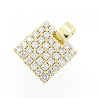 K18YG パヴェ ダイヤモンド ペンダント 1.00CT