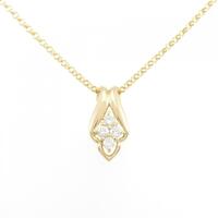 K18YG/750YG ダイヤモンド ネックレス 0.20CT