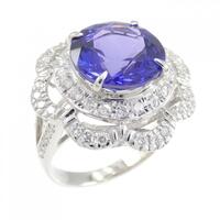PT タンザナイト リング 4.26CT