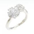 PT フラワー ダイヤモンド リング 0.705CT