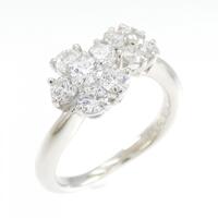 PT フラワー ダイヤモンド リング 0.705CT