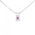 PT ルビー ネックレス 0.09CT