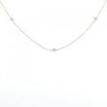 K18PG ダイヤモンド ネックレス 0.13CT