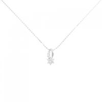 K18WG ダイヤモンド ネックレス 0.12CT