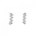 K18WG ダイヤモンド ピアス 0.80CT