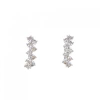 K18WG ダイヤモンド ピアス 0.80CT