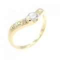 K18YG ダイヤモンド リング 0.14CT