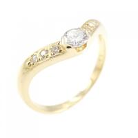 K18YG ダイヤモンド リング 0.14CT