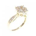 K18YG ダイヤモンド リング 0.66CT