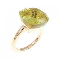 K18PG クオーツ リング 9.82CT