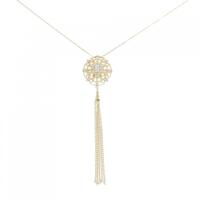 K18YG ダイヤモンド ネックレス 0.13CT