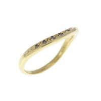K18YG ダイヤモンド ピンキーリング 0.04CT