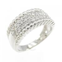 PT パヴェ ダイヤモンド リング 0.55CT