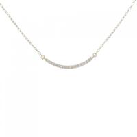 【新品】K10YG ダイヤモンド ネックレス 0.08CT