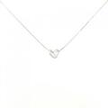 K14WG ハート ダイヤモンド ネックレス 0.05CT