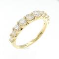 K18YG ハーフエタニティ ダイヤモンド リング 1.00CT