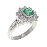 PT エメラルド リング 0.50CT