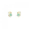 PT/K18YG エメラルド ピアス 0.27CT