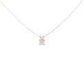 K18YG フラワー ダイヤモンド ネックレス 0.20CT
