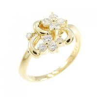 タサキ フラワー ダイヤモンドリング 0.22CT
