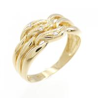 K18YG ダイヤモンド リング 0.02CT