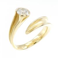 K18YG ダイヤモンド リング 0.54CT