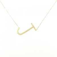 K18YG イニシャルJ ネックレス