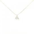K18YG ソリティア ダイヤモンド ネックレス 0.359CT