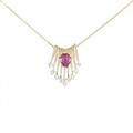 K18YG ルビー ネックレス 0.60CT
