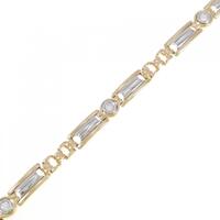 K18YG/PT ダイヤモンド ブレスレット 0.35CT