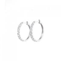 K18WG ダイヤモンド ピアス 1.00CT