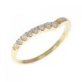 K18YG ダイヤモンド リング 0.10CT