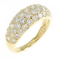 K18YG パヴェ ダイヤモンド リング 1.20CT