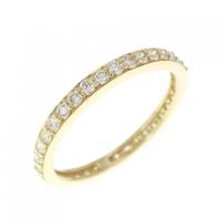 K18YG フルエタニティ ダイヤモンド リング 0.55CT