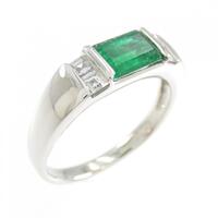 PT エメラルド リング 0.87CT