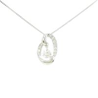 PT ハート ダイヤモンド ネックレス 0.64CT